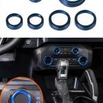 Savadicar Ford Bronco Control Knob Aluminum Trim Ring Cover-0