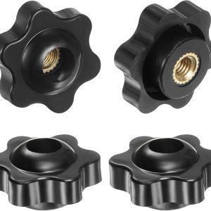 HARFINGTON Star Knobs Brass Plastic Industrial Hardware-0