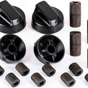 Seentech Control Knobs Stainless Steel Black Easy Install-0