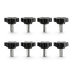JOYSOG Steering Wheel Screw Bolts Metal Plastic Knob-0